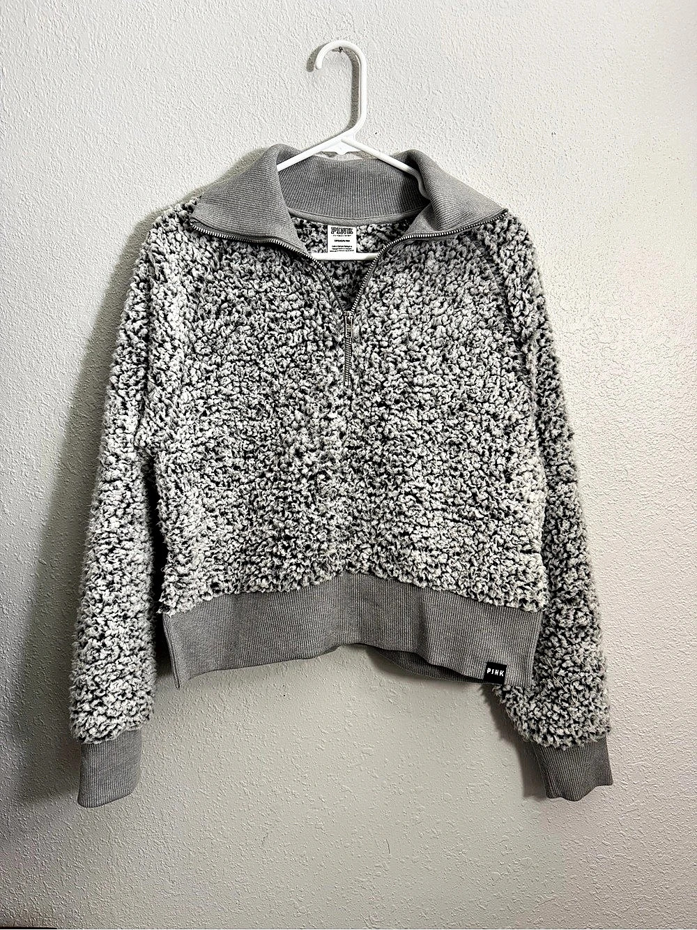 Victoria's Secret PINK Gray Teddy Jacket